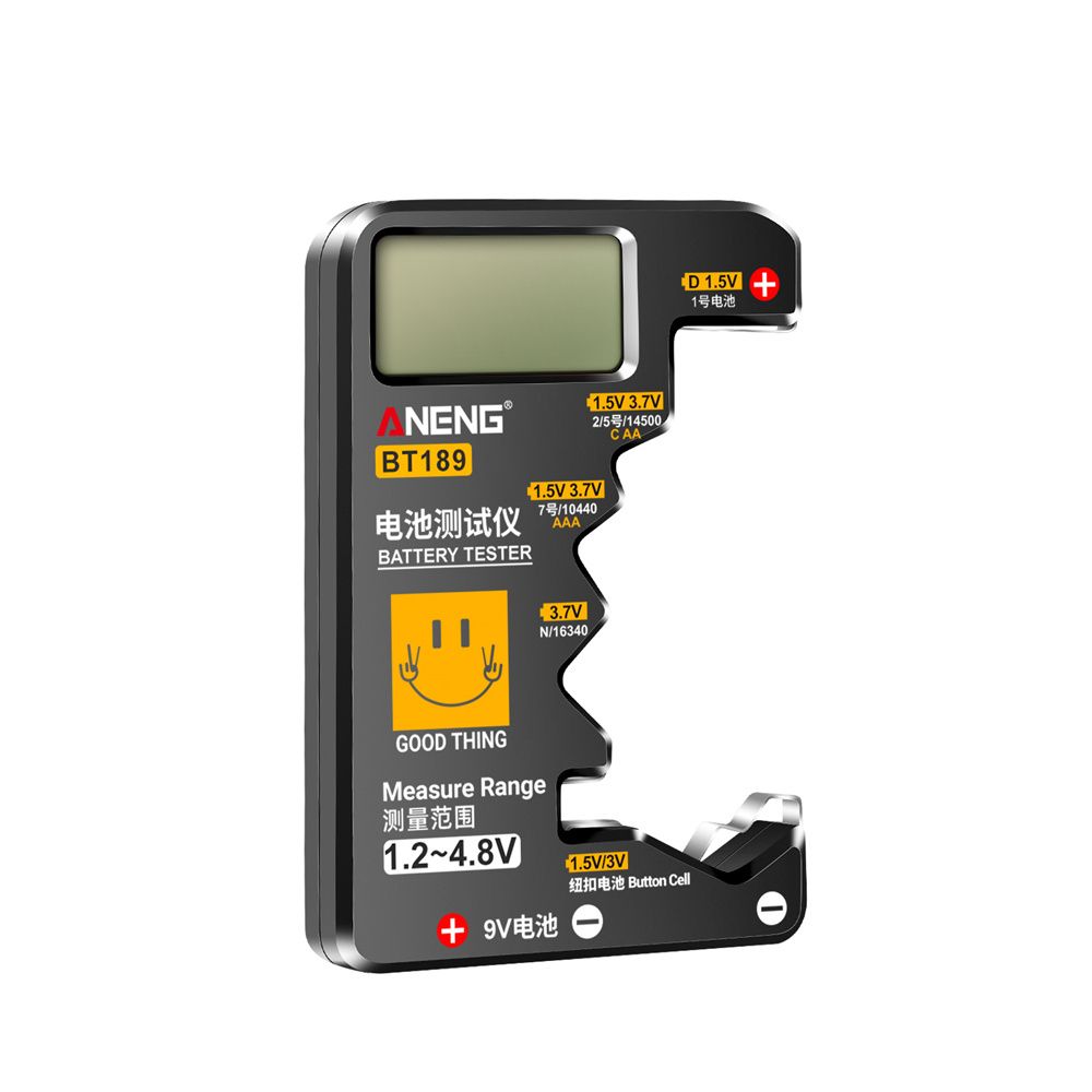 BT189 Digital Battery Tester Volt Checker For AA AAA 9V On
