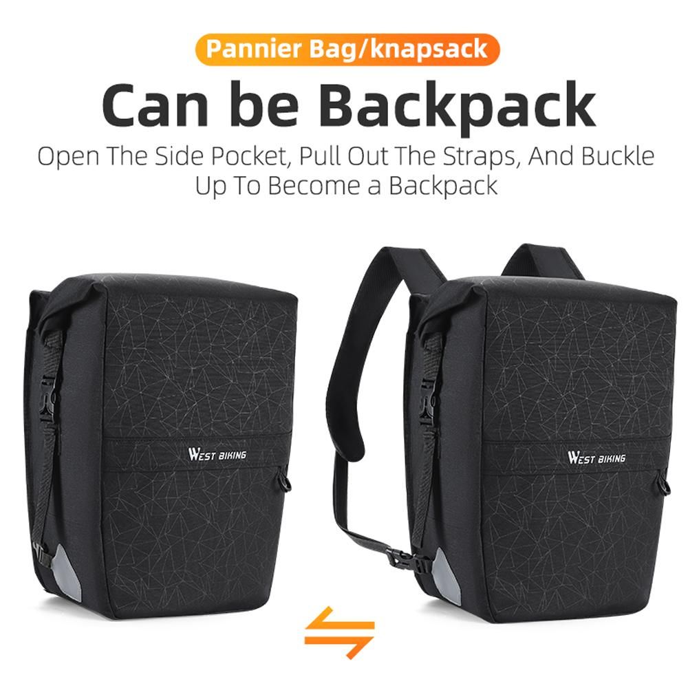 Expandable Bike Rear Seats Bag Multifunctional Bicycle Riding Storage Bag Backpack Large Capacity Bicycle Rack Seats Bags Cycling Bag