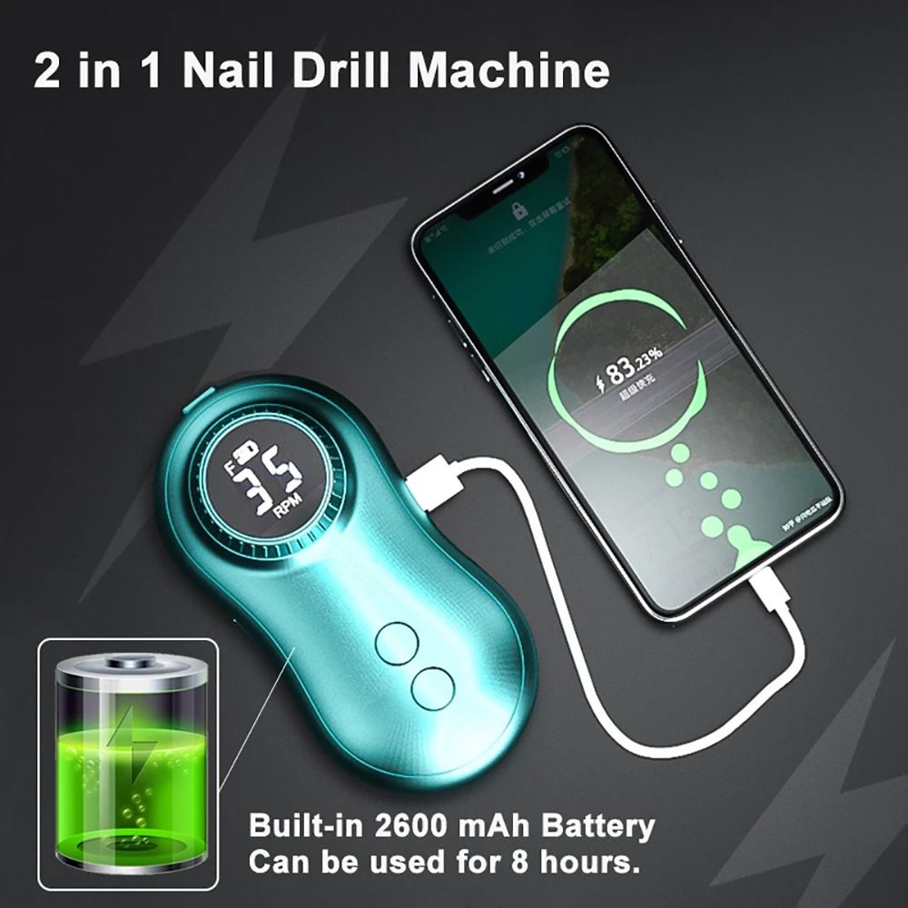 Nail Drill Machine Tools Electric Nail Art Polish Grinding