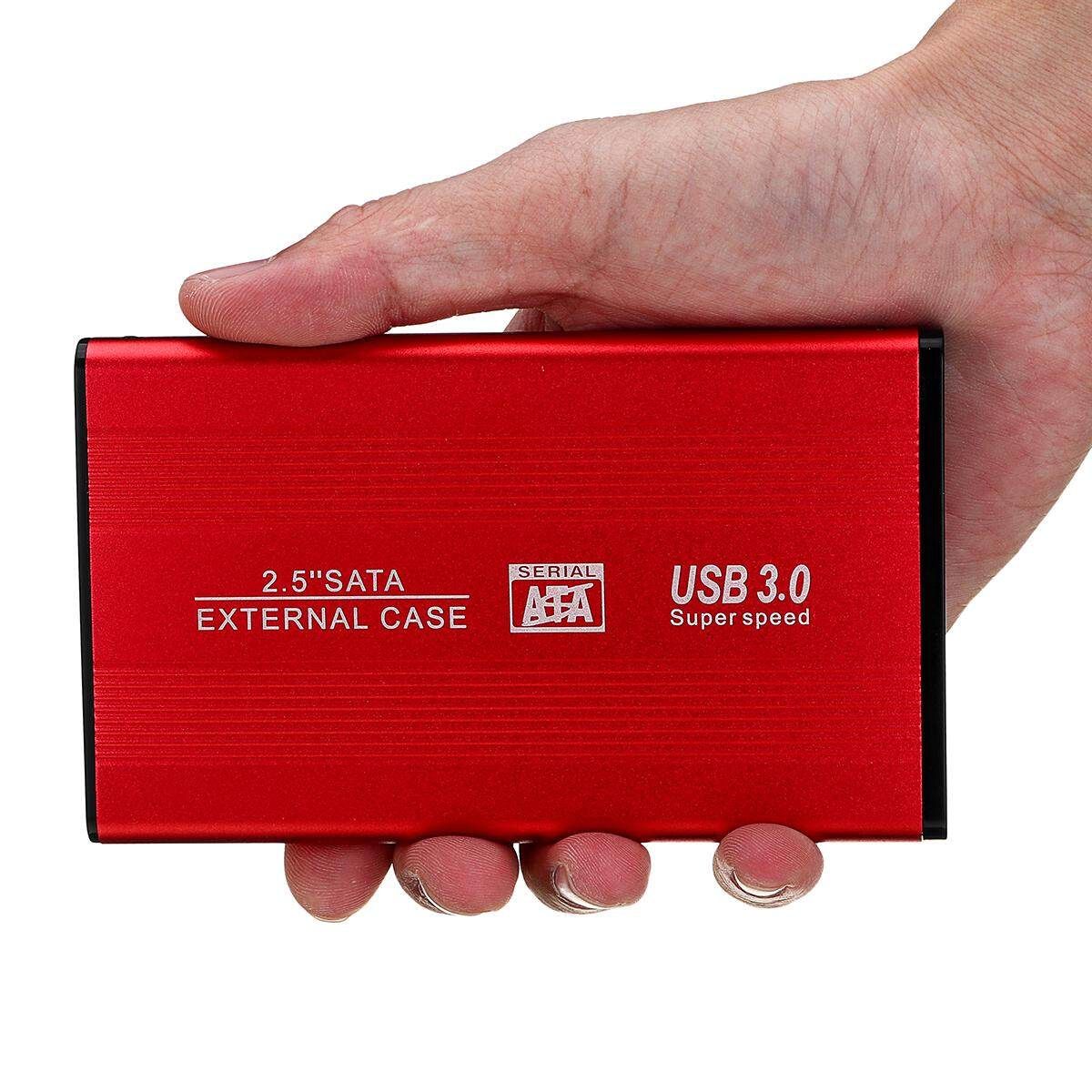 2TB USB 3.0 Portable External Hard Drive Ultra Slim SATA Storage Devices 2 Red 1T