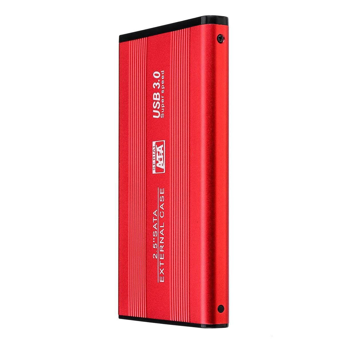 2TB USB 3.0 Portable External Hard Drive Ultra Slim SATA Storage Devices 2 Red 1T