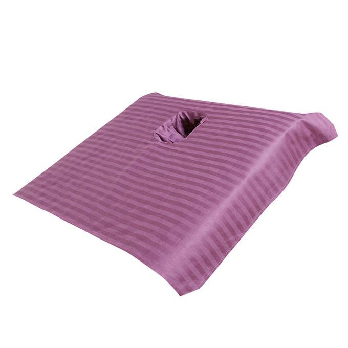 Tabble Bed Face Hole Sheet Cover Satin Strip  Purple
