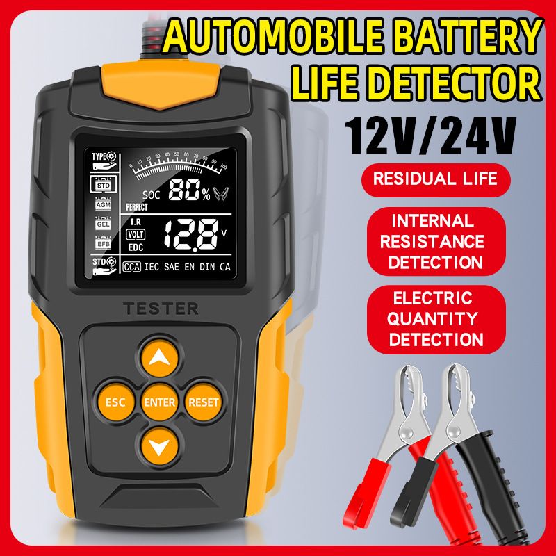 12V/24V Car Battery Tester LCD Battery Analyzer