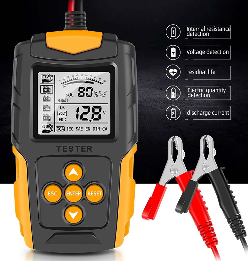 12V/24V Car Battery Tester LCD Battery Analyzer