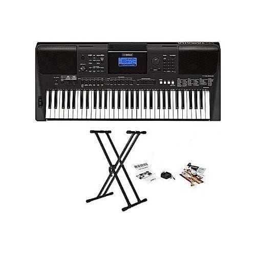 Psr-e463 Portable Keyboard With Power Adapter & Keyboard Stand
