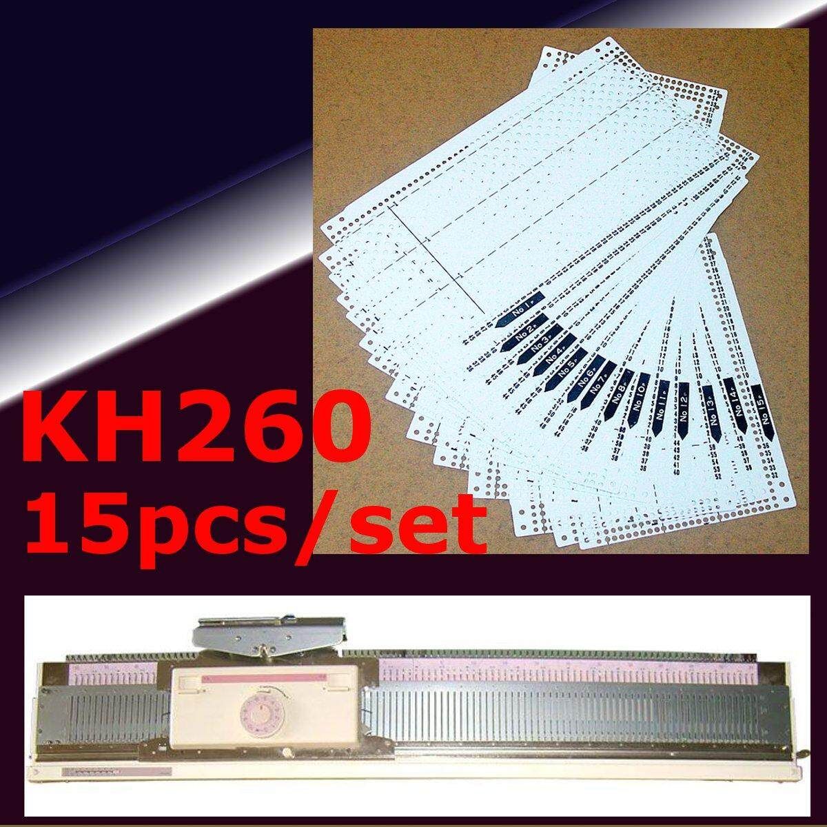 15pcs/set Pre Punched Card Kit For Brother KH260 Knitting Needlework Machine