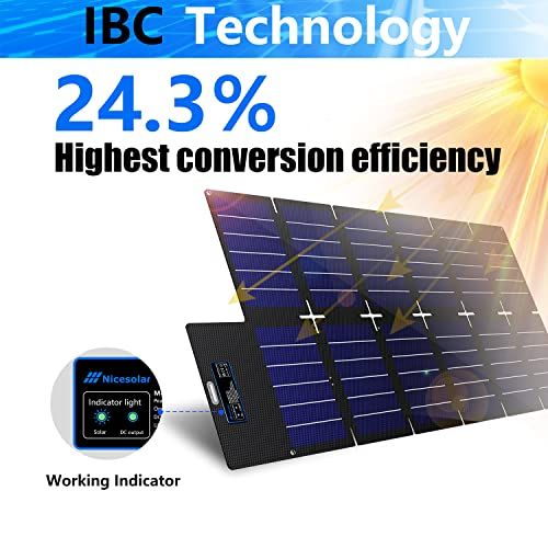 Nicesolar Foldable Solar Panel 100W For Portable Power Stati