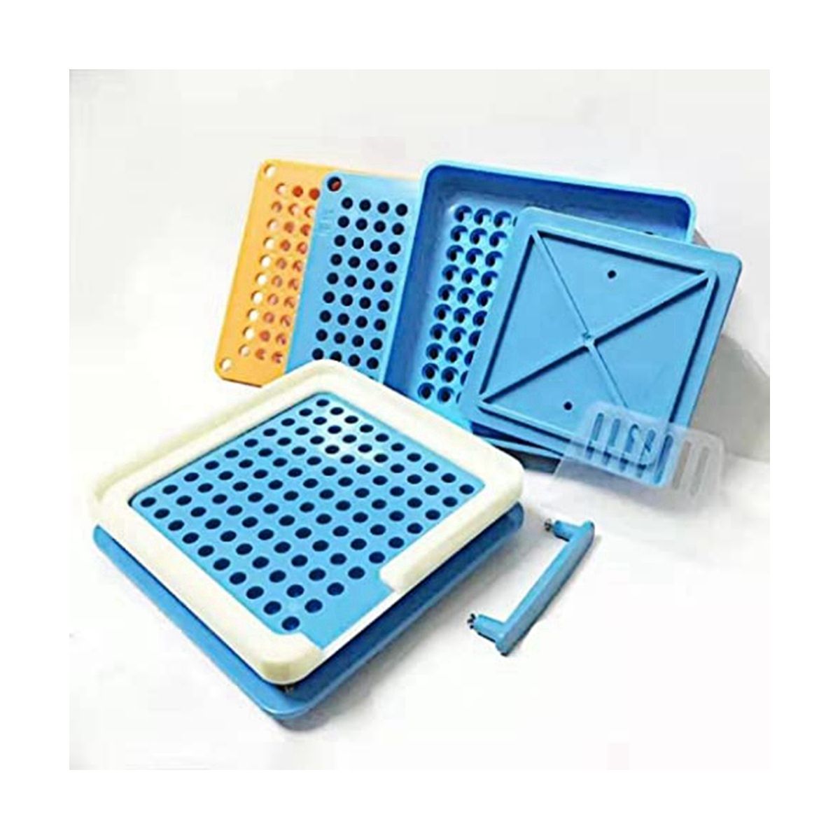 Powder Filling Machine 00 Size Lab Trays Hand Movement Easy Operate 100 Holes 00 Size