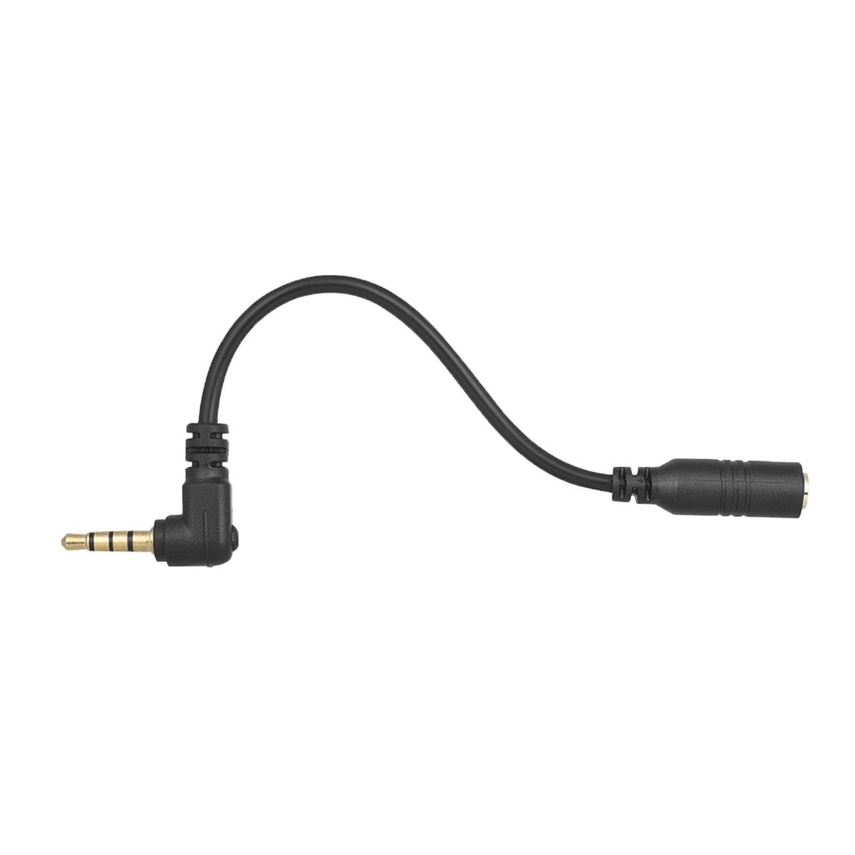 3.5mm 3 Pole TRS Female To 4 Pole TRRS Male Converter For Camera