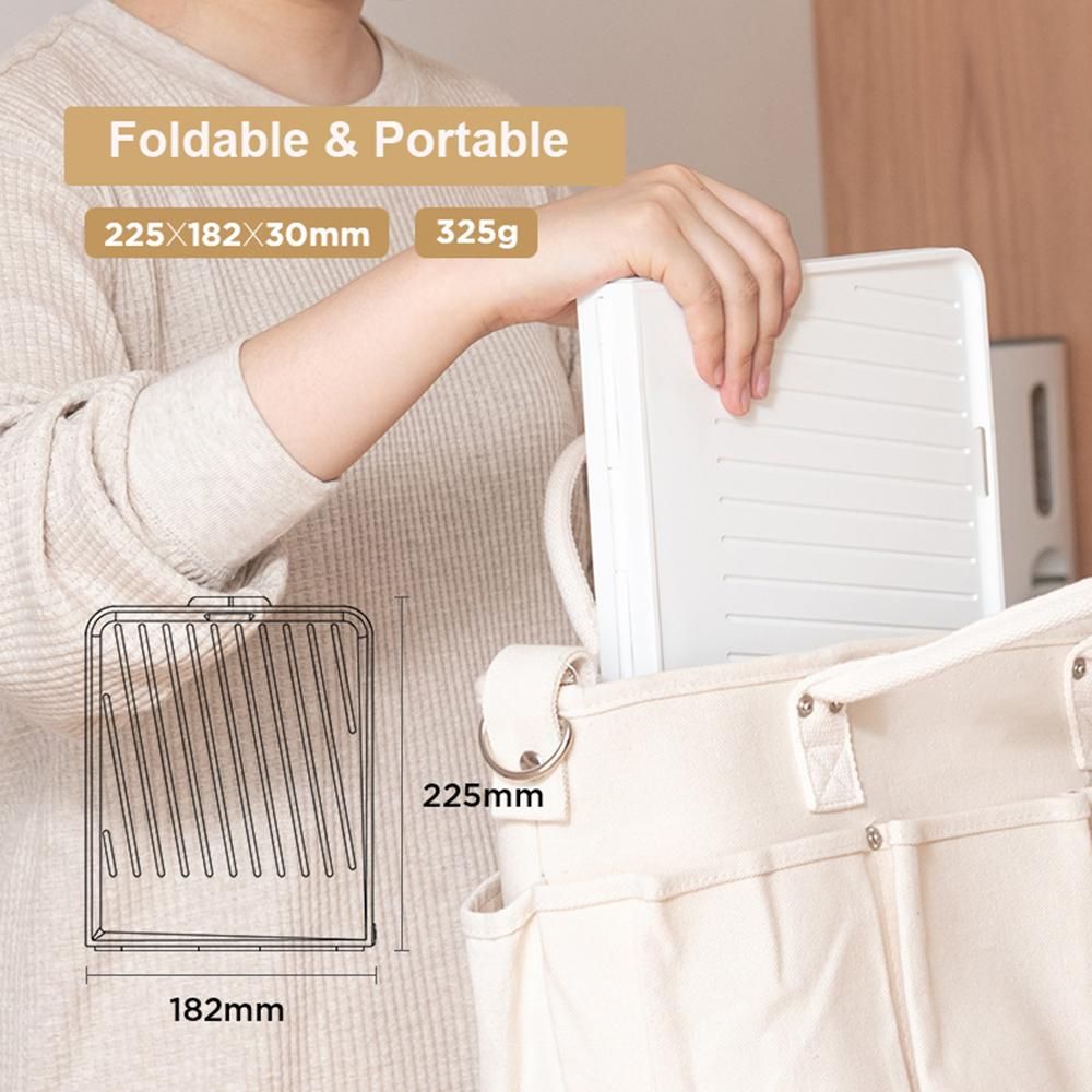 Foldable Baby Bottle Drying Rack with Tray Travel Baby Bottle Dryer Holder Space Saving Drying Rack for Baby Bottles and Accessories