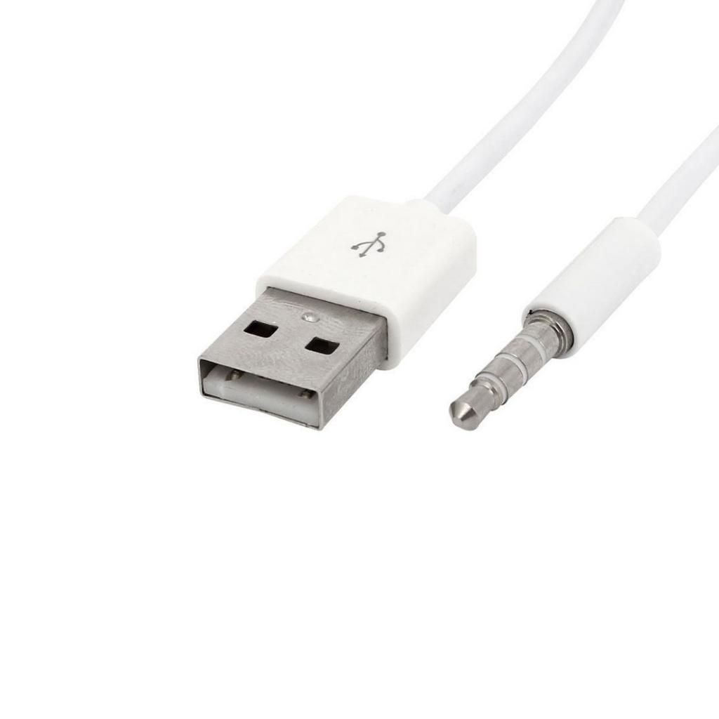 05FT 35mm AUX Audio Plug Jack To USB 20 Male Converter Cable For