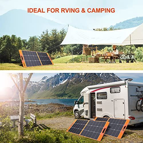 100 Watt Portable Solar Panel For Power Station Foldable 100