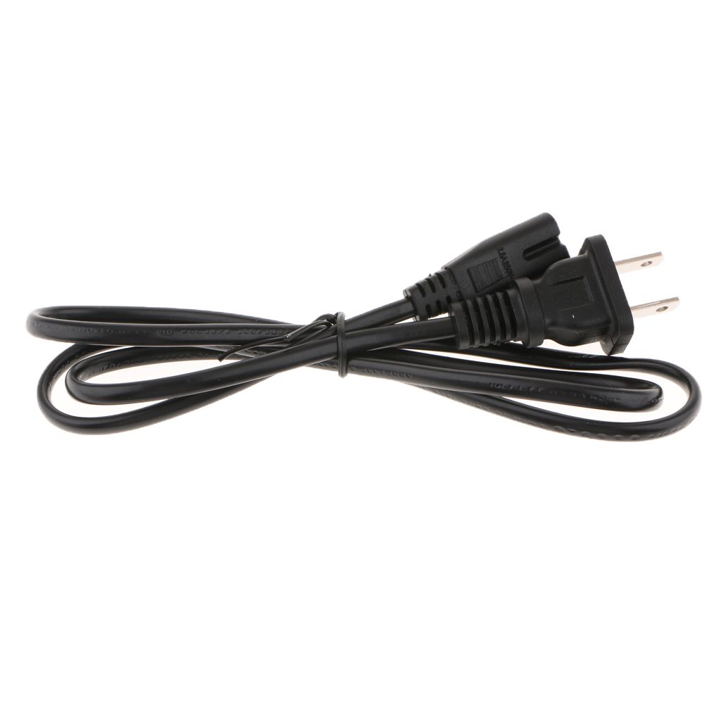 For  PS4/PS3 3FT 2 Slot Prong Power Supply Cord Adapter Cable Wall