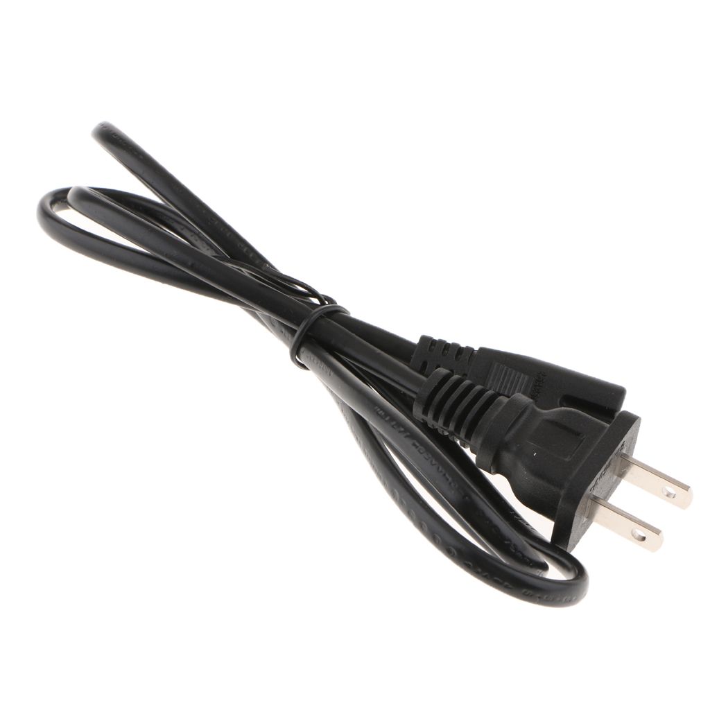 For  PS4/PS3 3FT 2 Slot Prong Power Supply Cord Adapter Cable Wall