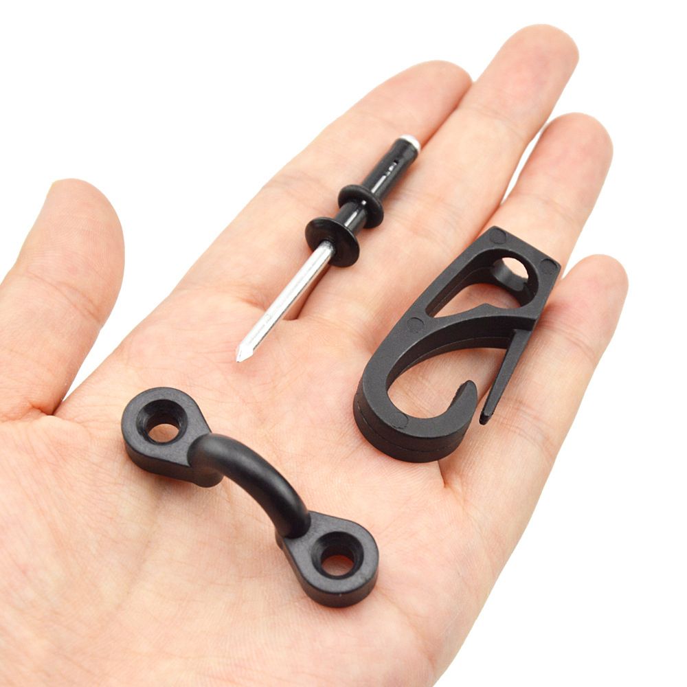 Kayak Pad Eyes With Elastic Bungee Cord Rope 8 Feet Bungee
