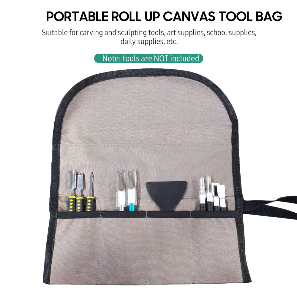 Portable Roll Up Tool Bag Foldable Roll Small Tool Pouch
