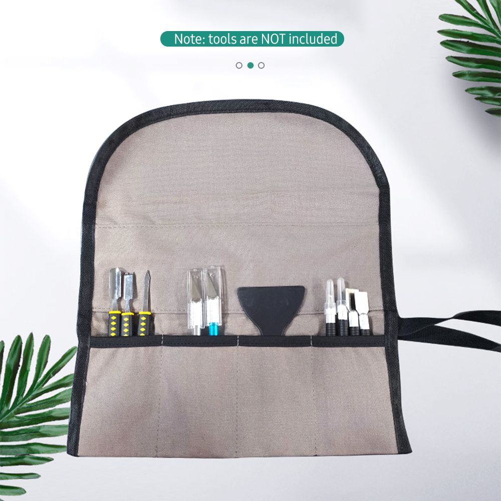 Portable Roll Up Tool Bag Foldable Roll Small Tool Pouch