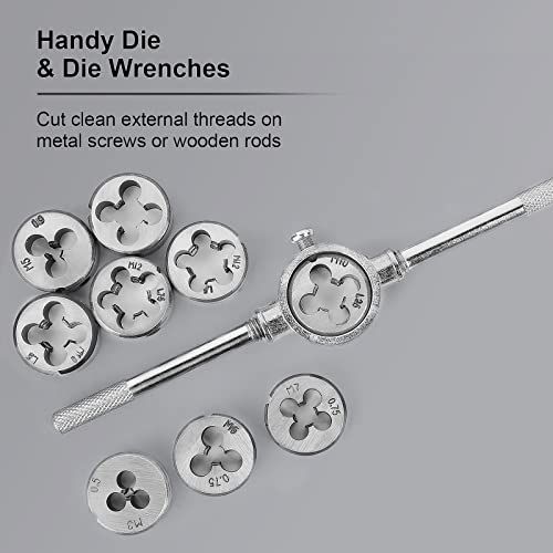 110 Piece Create And Repair Thread Tap And Die Tool Metric M