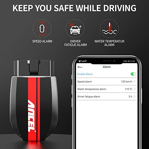 Ancel BD200 Professional Bluetooth 50 OBD2 Scanner  Car Batt