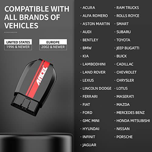 Ancel BD200 Professional Bluetooth 50 OBD2 Scanner  Car Batt
