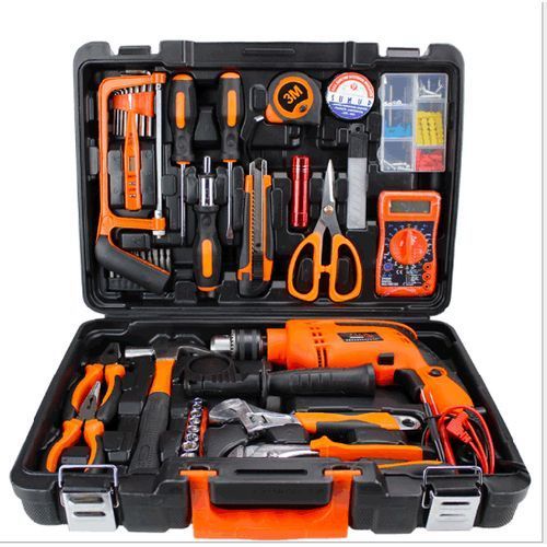 TOOLS BOX KIT SET WITH 13MM ELECTRIC DRILL