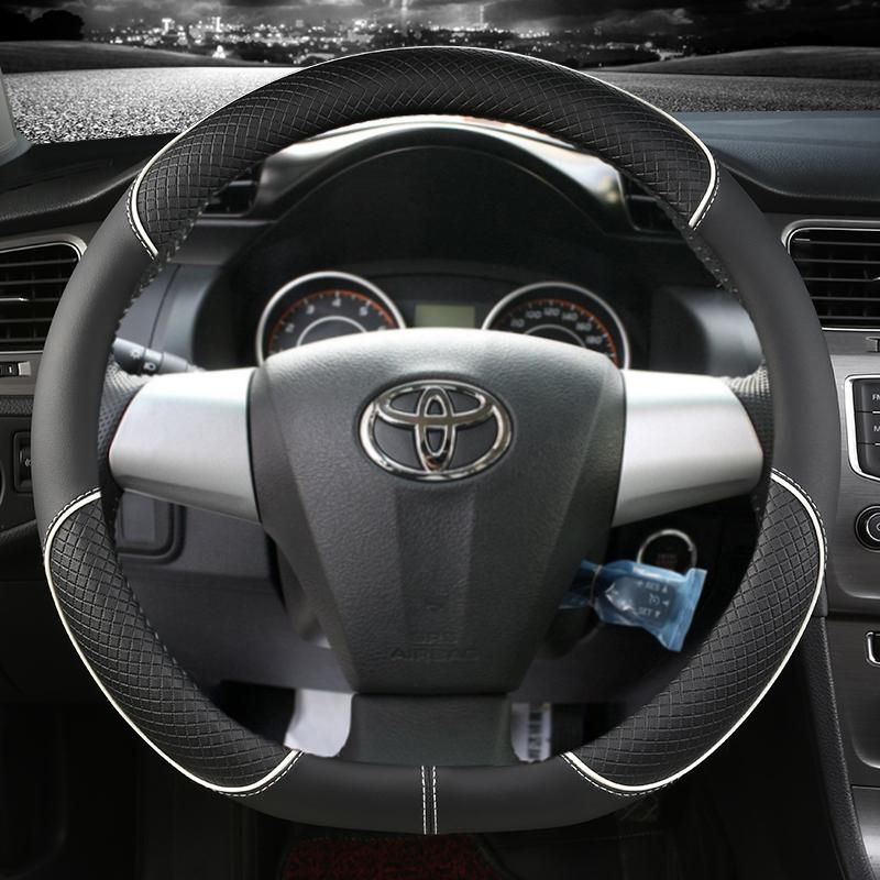 For Toyota Corolla 2011-2013 RAV4 2011 2012  AE10 AE20 2003~2017 Car Steering Wheel Cover PU Leather Auto Accessories