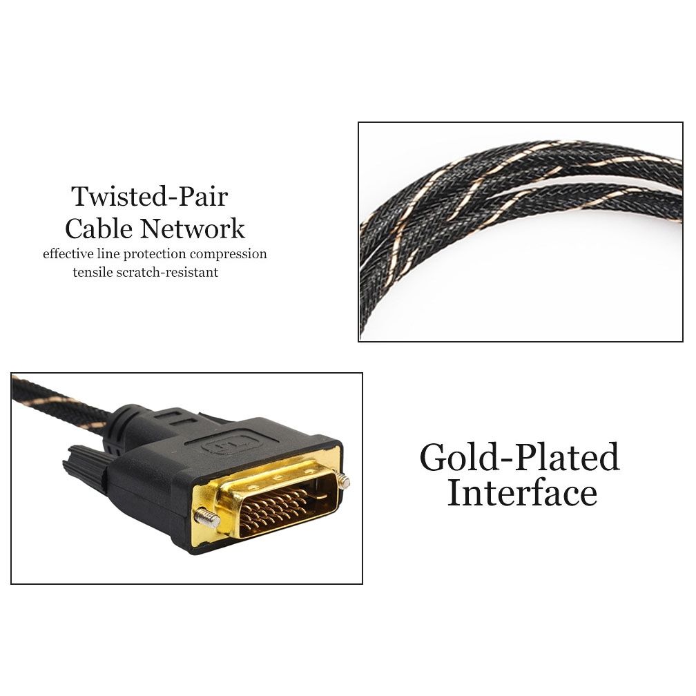 DVI 24 + 1 Pin Male To DVI 24 + 1 Pin Male Grid Adapter
