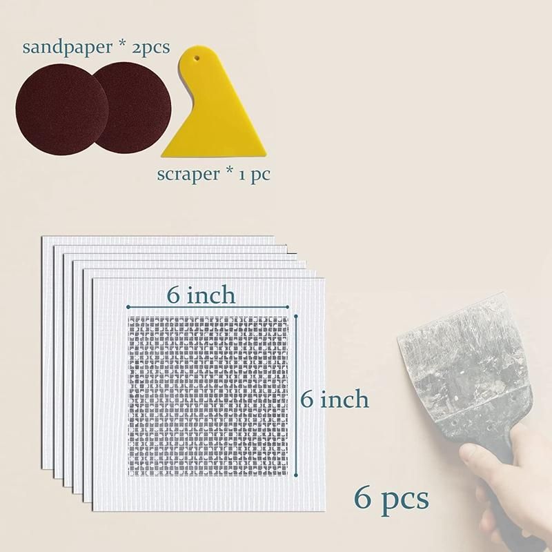 6 Inches Drywall Repair Kit 6-Pack Drywall Wall Hole Repair