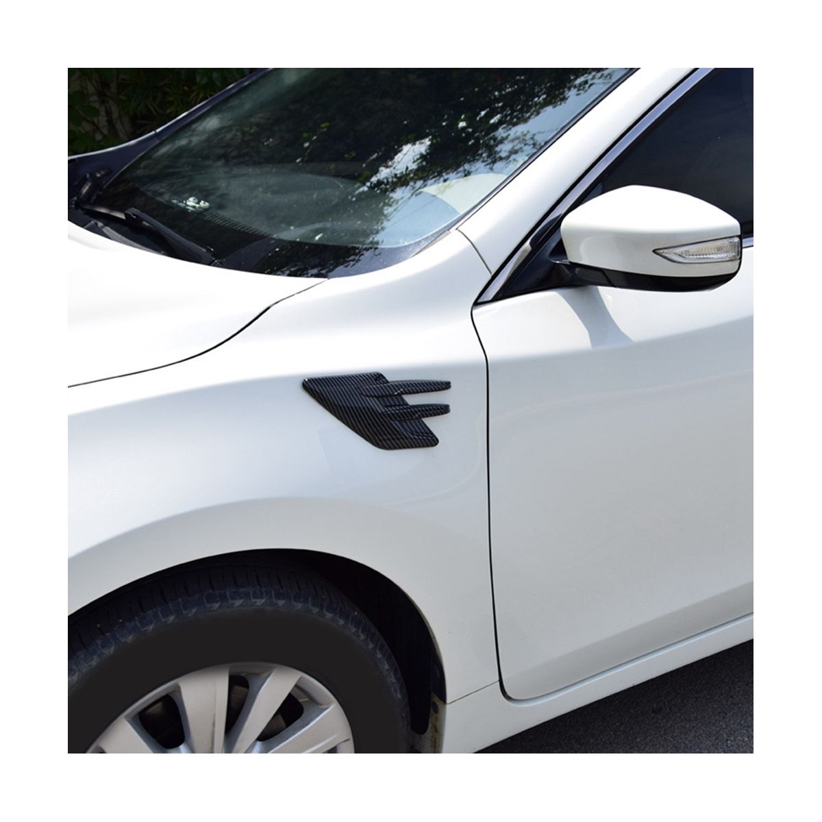 Car Side Air Intake Hood Vent Decoration Car Side Vent Hood Car Personality Modification Exterior Decoration Universal,C