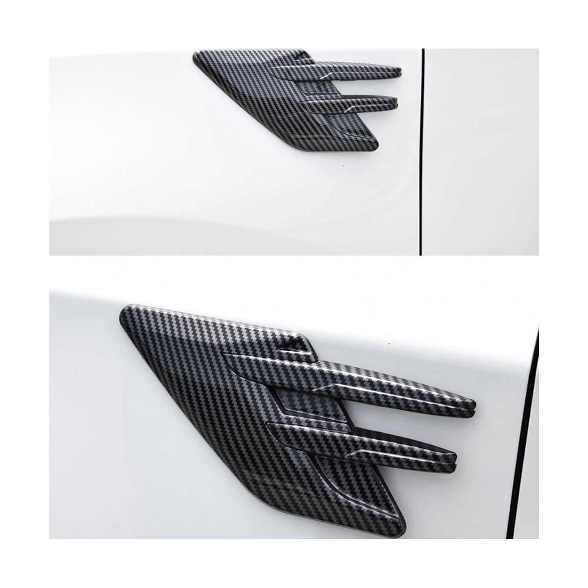 Car Side Air Intake Hood Vent Decoration Car Side Vent Hood Car Personality Modification Exterior Decoration Universal,C