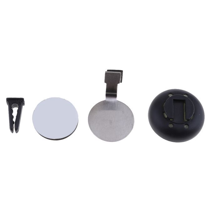 Car Dashboard Small Round Decoration Hygrometer Clock For Home Blue