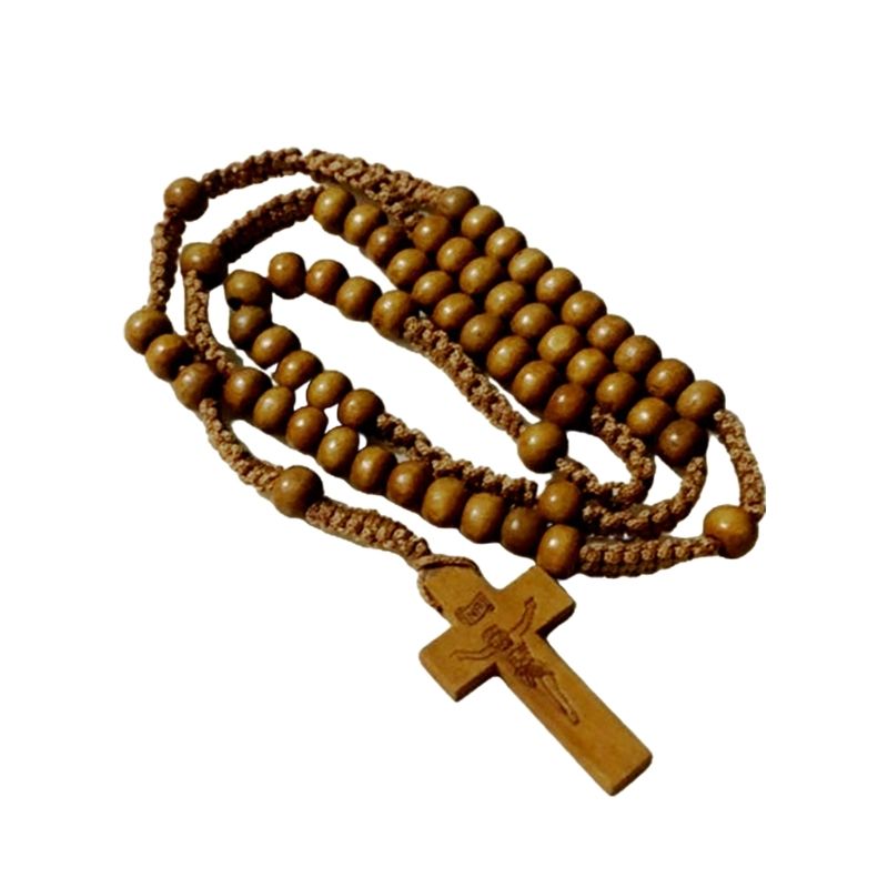 Beads   Rosary Necklace Holy Catholic Jewelry Charm Crafts