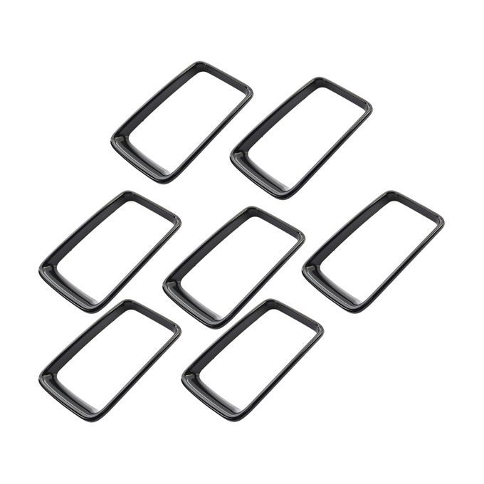 7Pcs/Set Front Grille Trim Cover-Sparkling Black
