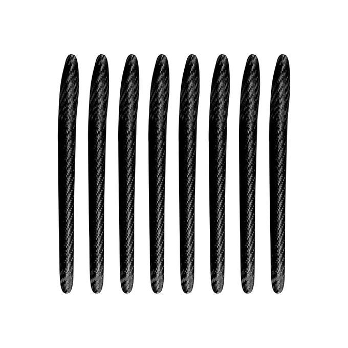 8Pcs Front Grille Cover Rainproof Anti-scratch Carbon-Black