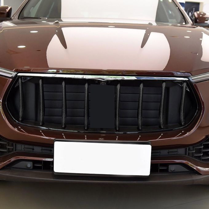 8Pcs Front Grille Cover Rainproof Anti-scratch Carbon-Black