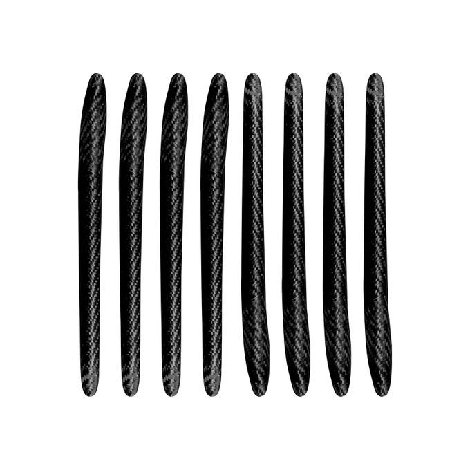 8Pcs Front Grille Cover Rainproof Anti-scratch Carbon-Black