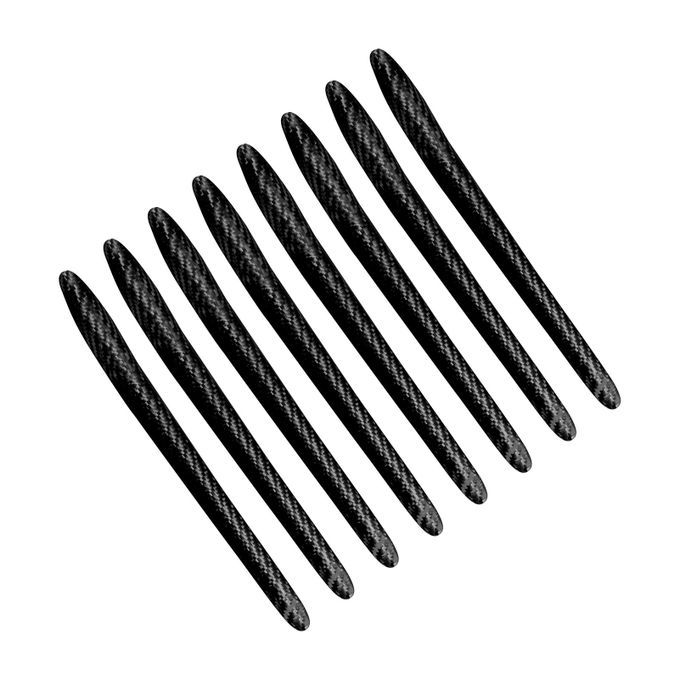 8Pcs Front Grille Cover Rainproof Anti-scratch Carbon-Black