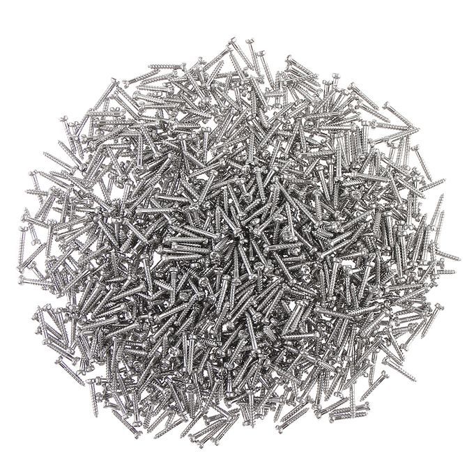 1000pcs Stainless Steel Self Tapping Screws Watch Eyeglasses Repair