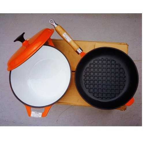 Viners 2pcs Die Cast Cookware Sets, A Pot And Grill Pan