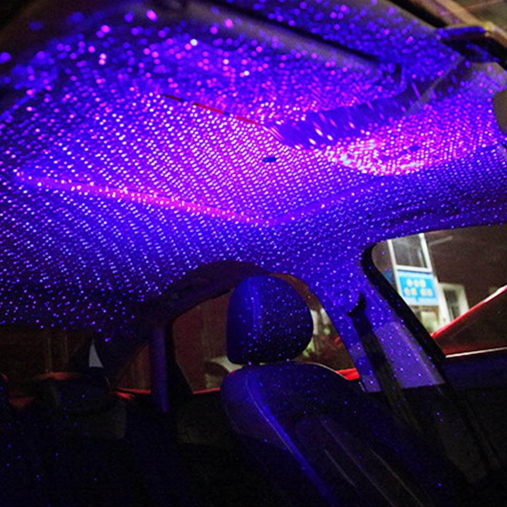 Car Atmosphere Lamp,Auto Roof Ceiling Decoration Colourful LED Star Night Lights Projector for Car/Home/Party