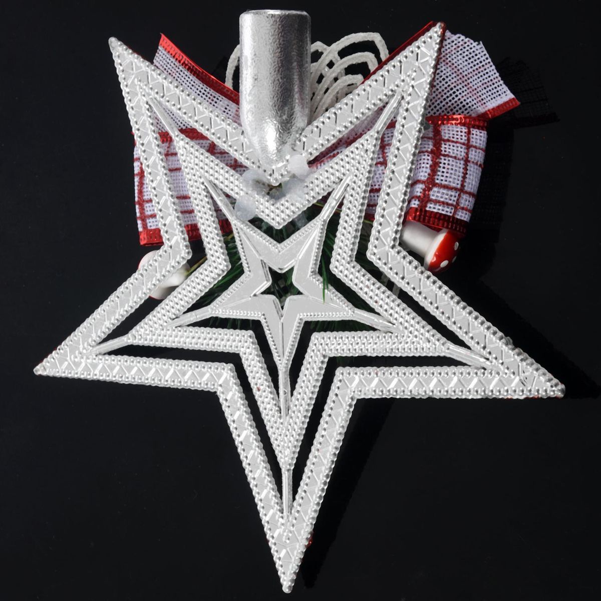 White Christmas Home Door Window Ornaments, Pentagon tops