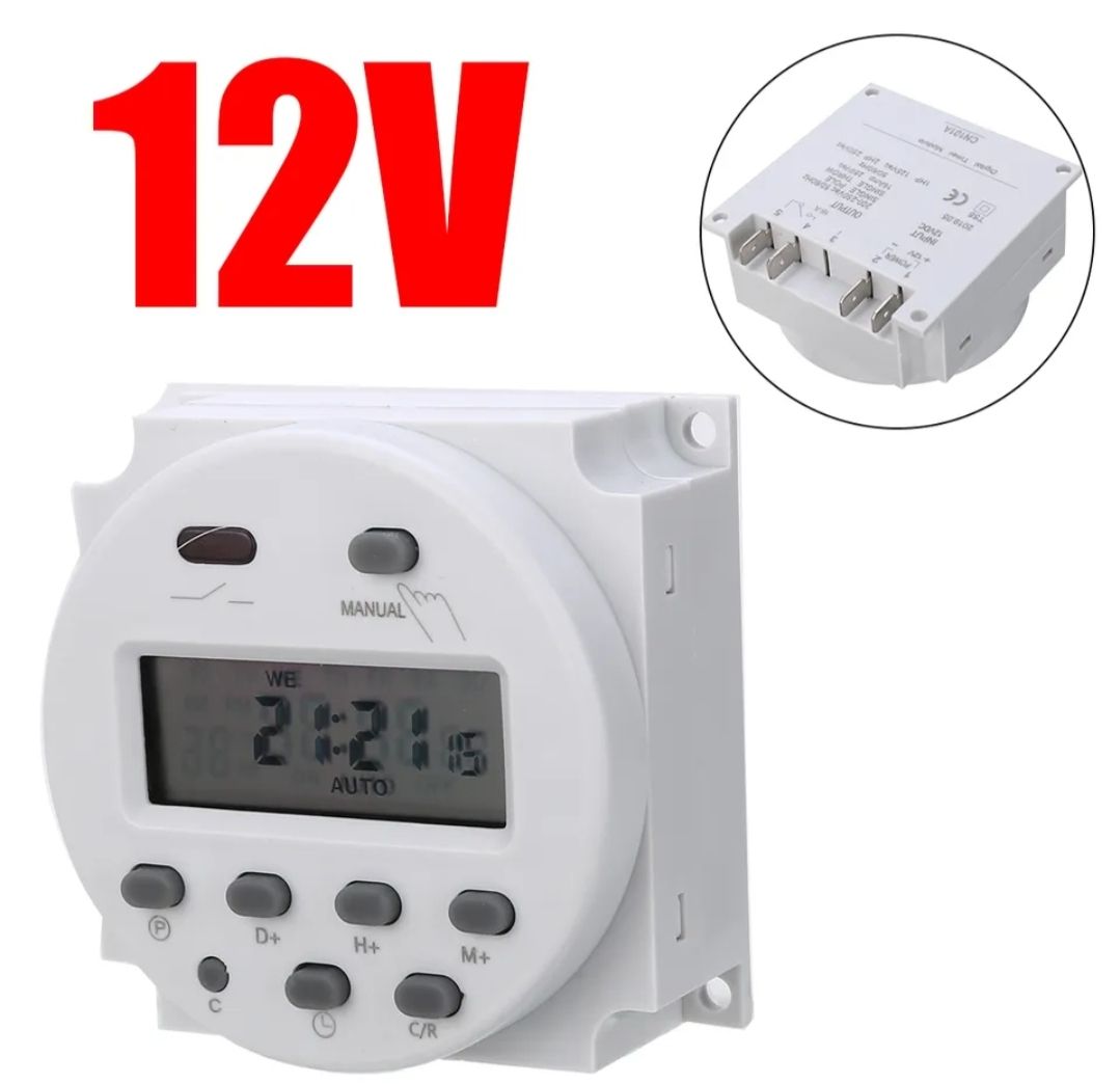 Timer Switch Relay Automatic Programmable DC 12V