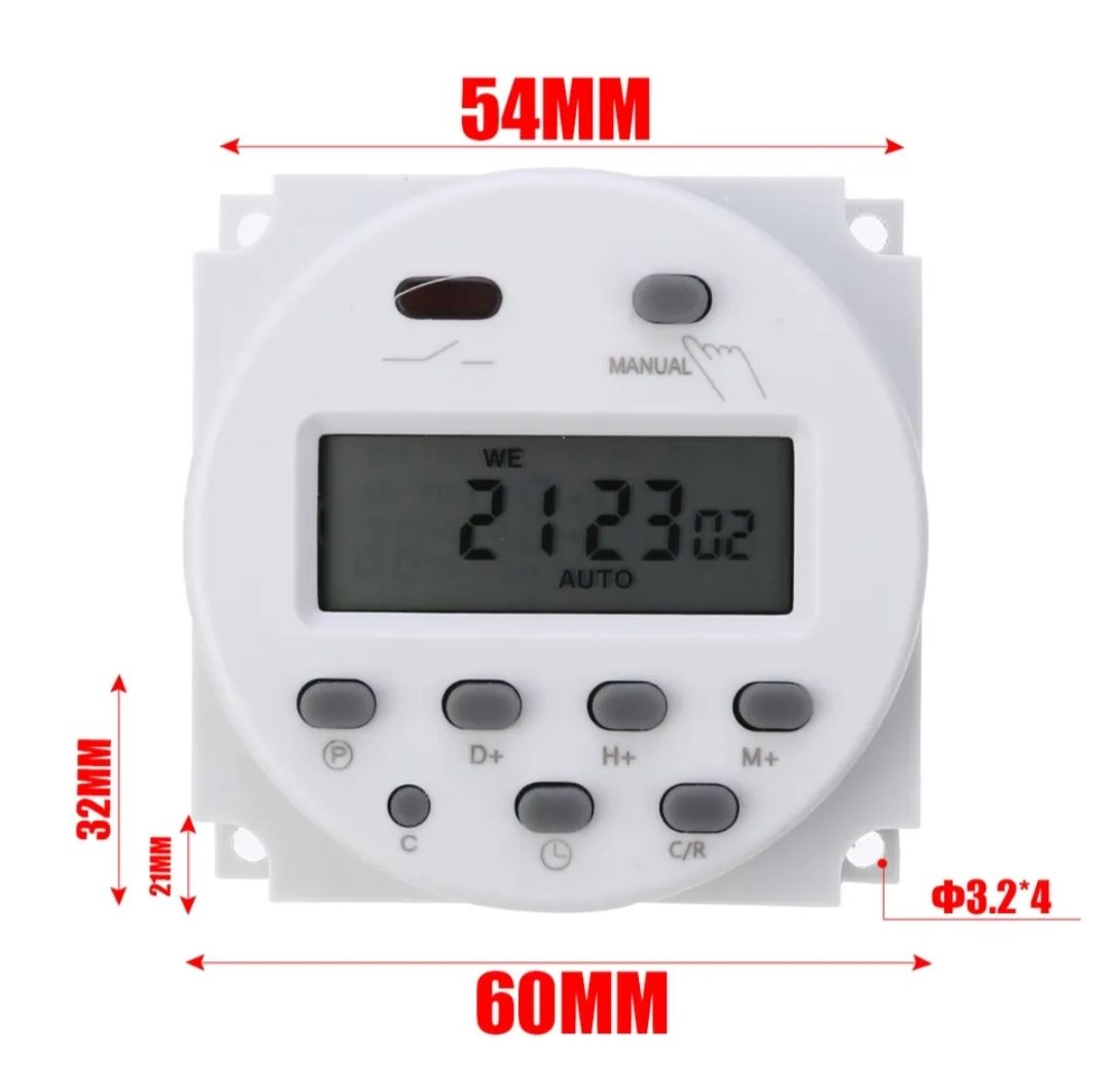 Timer Switch Relay Automatic Programmable DC 12V