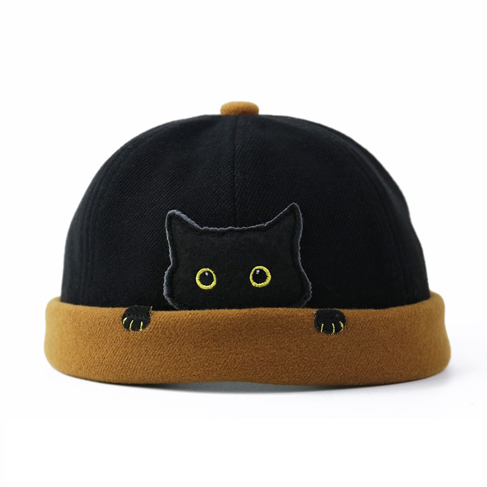 Women & Men Landlord Hat Street Cat Melon Cap Standard Caps