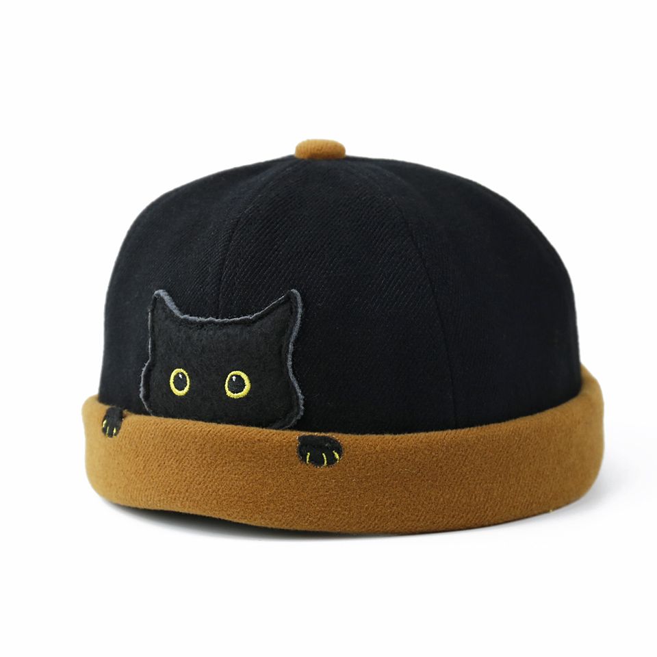 Women & Men Landlord Hat Street Cat Melon Cap Standard Caps