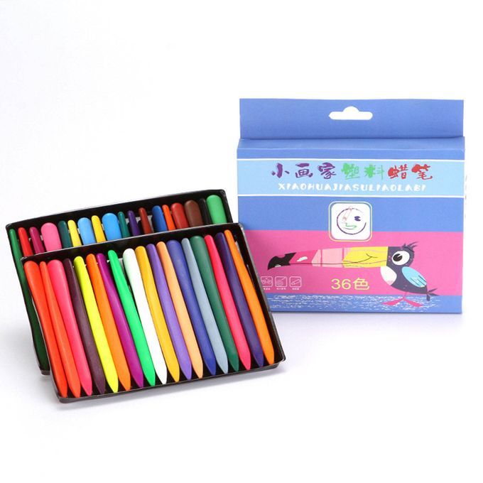 Crayon Kids Children Oil Painting Stick Pastel Pen Art 36-Color