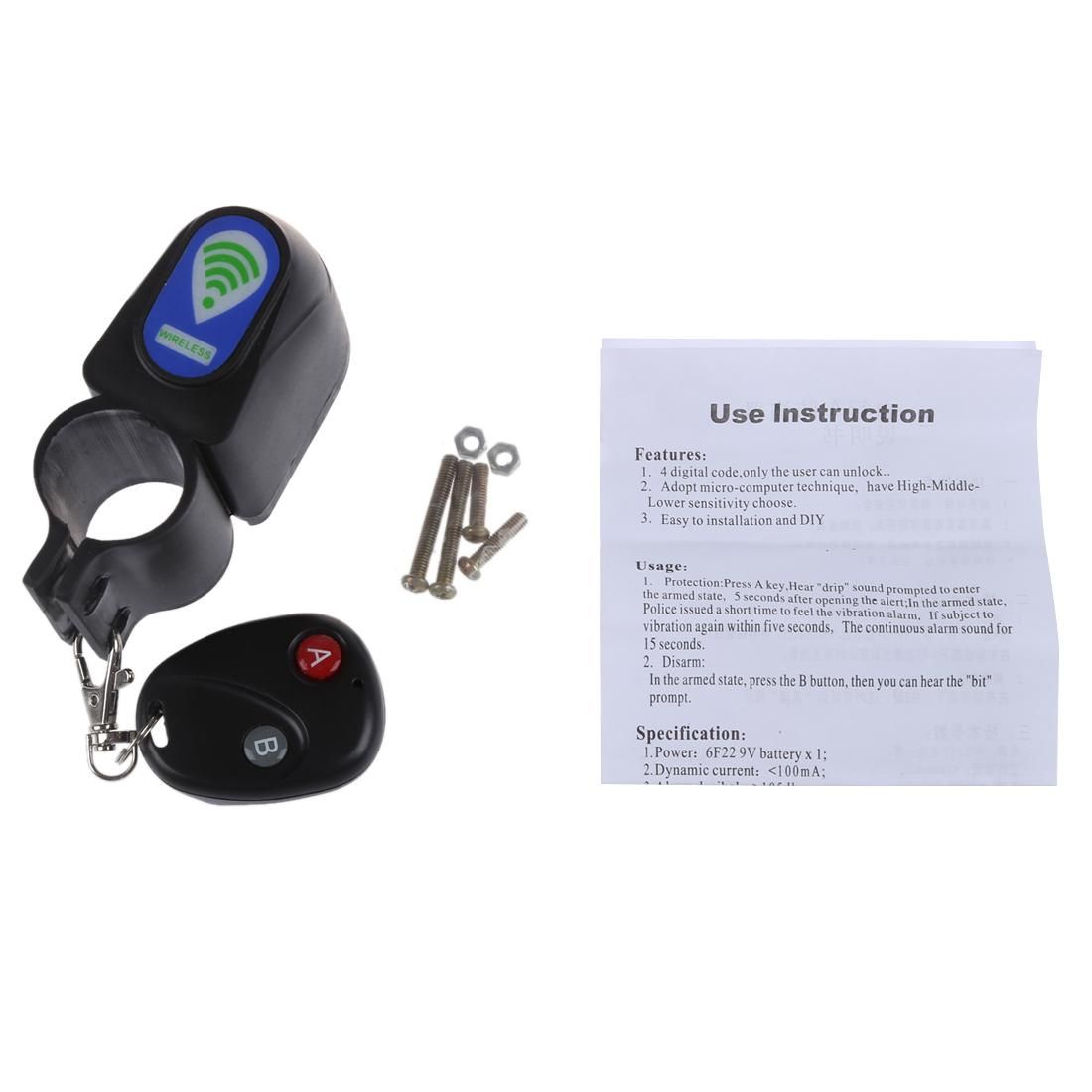 Anti-theft Lock Bike Bicycle Security Vibration Alarm
