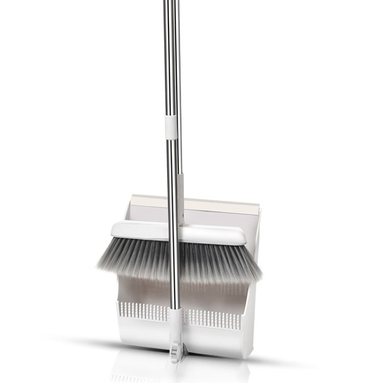 Standing Rotatable Broom And Dustpan Set Folding Standing Dustpan