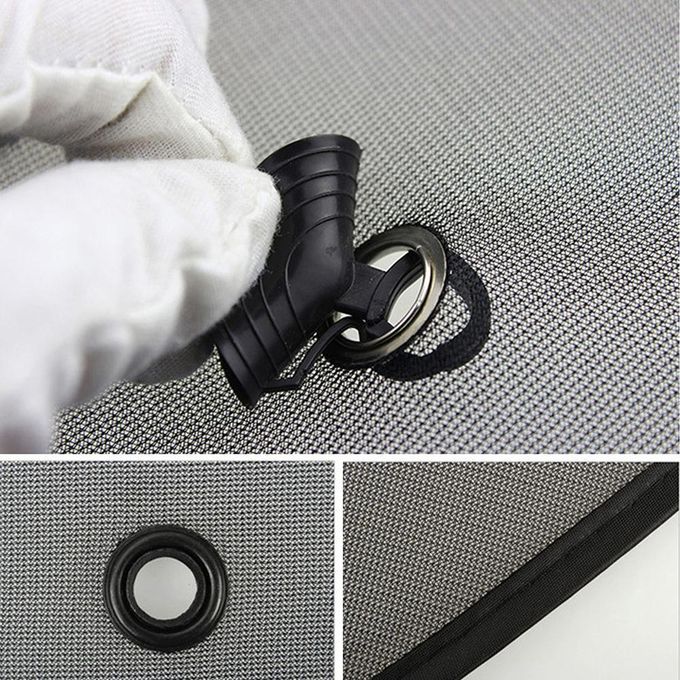 2Pcs Car Side Window Sun Shade Visor Anti-UV Cover-Black