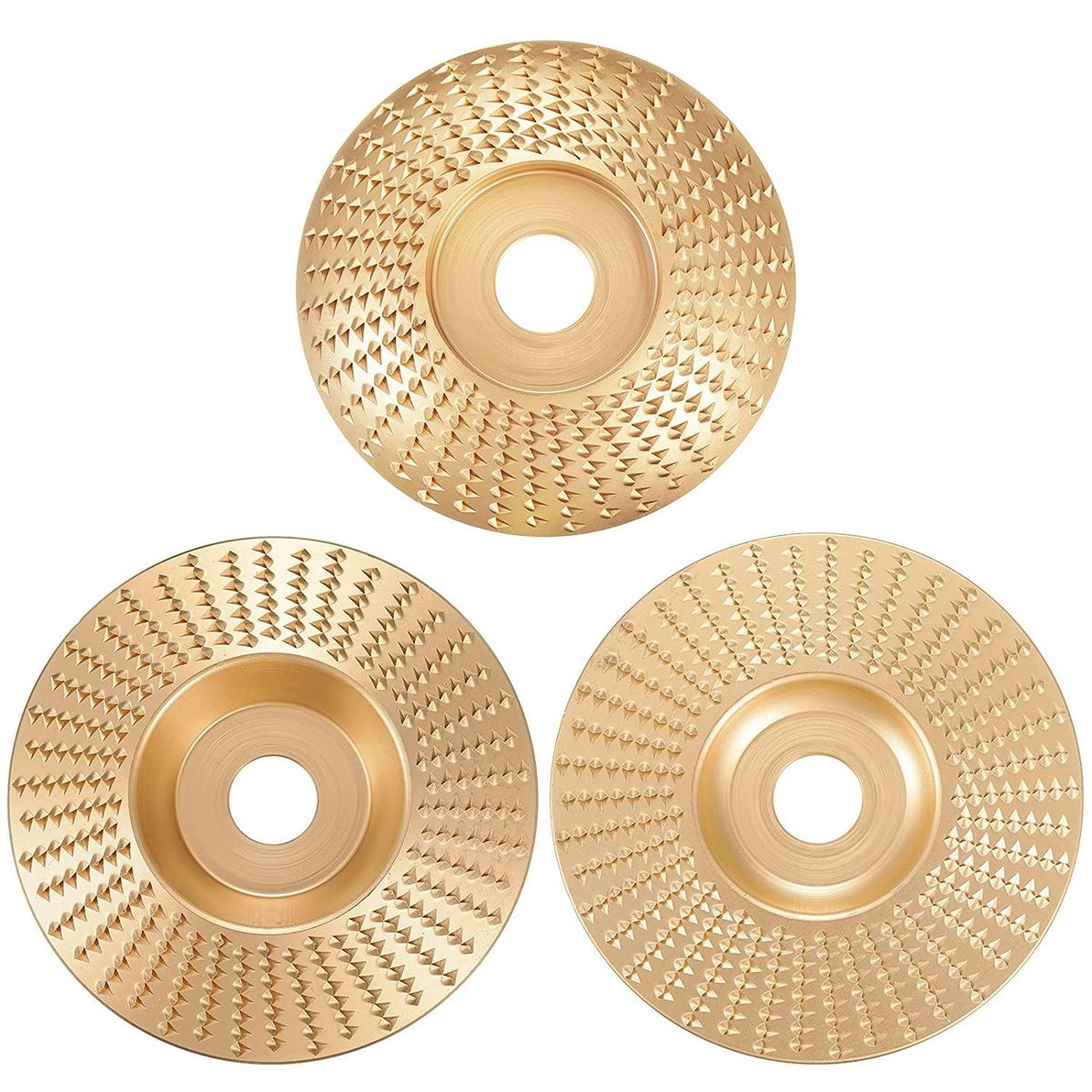 3Pcs Grinding Wheel 5/8 Inch Wood Carving Disc Grinder